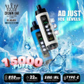 Al Fakher Crown Bar Ice Adjust Disposable (15000 Puffs)