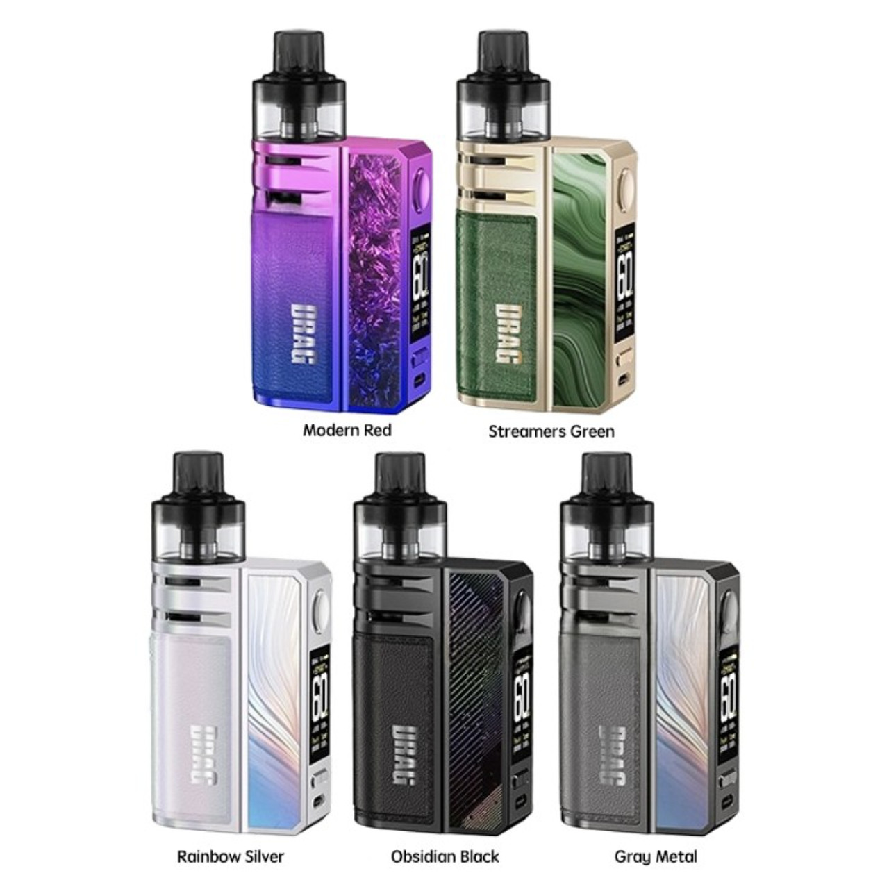 Voopoo Drag E60 Pod Mod Kit - Black Note