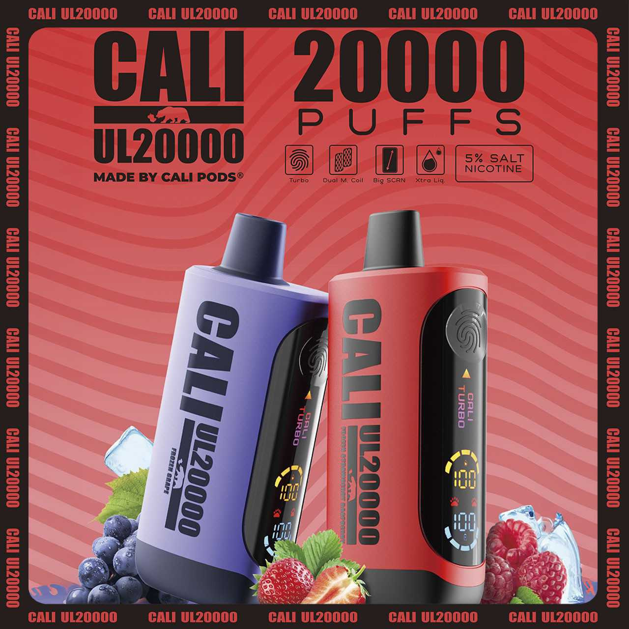 Cali Blue Raspberry Shop Cali UL20000 Disposable (20000 Puffs) Online | ECigMafia