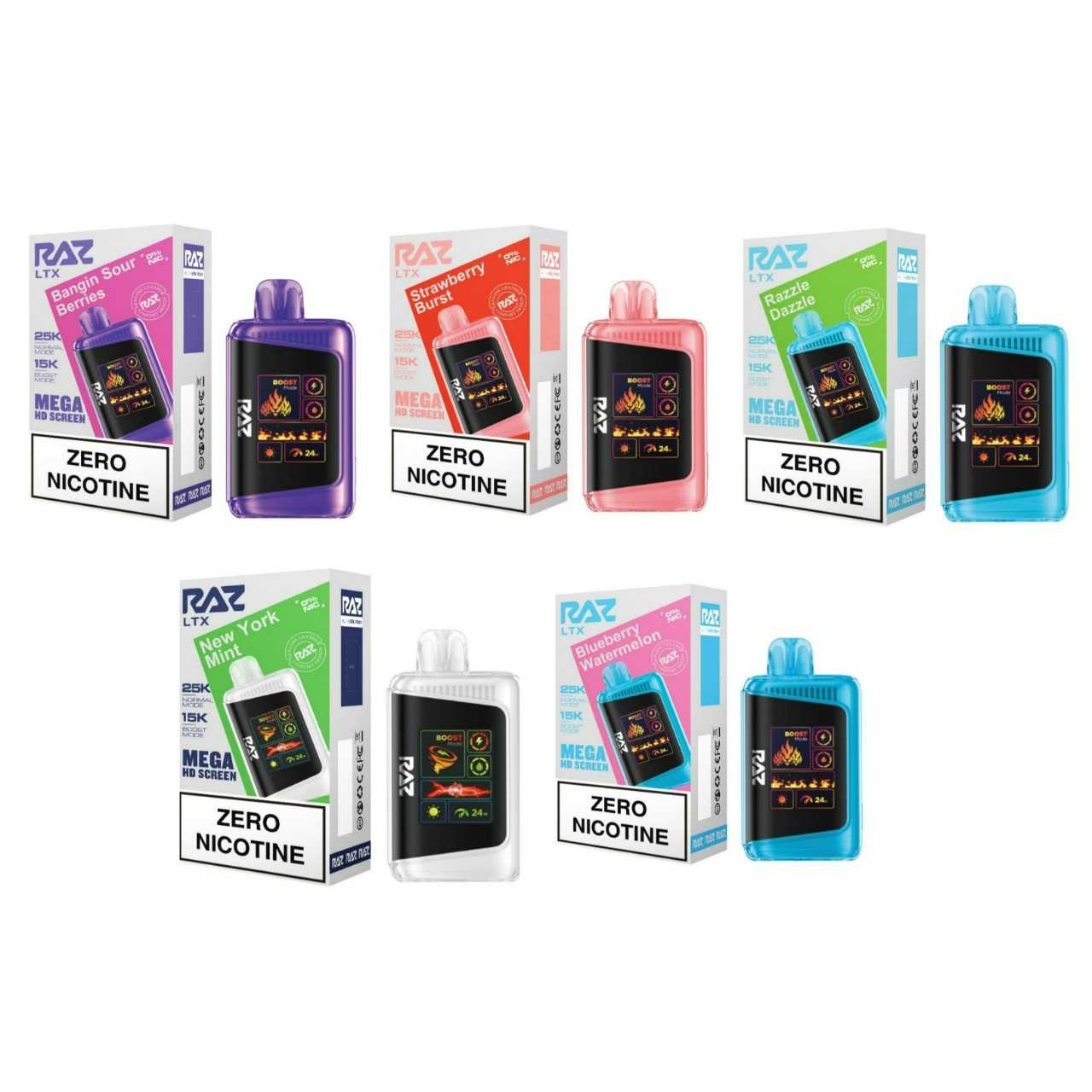 Geek Vape Raz LTX Zero Nicotine Disposable Vape (25,000 Puffs)