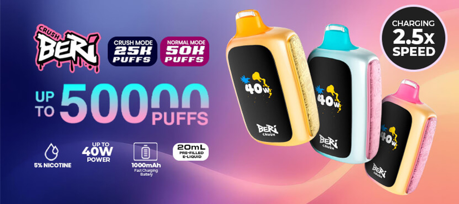 Beri Crush Disposable (50000 Puffs) Review: A Long-Lasting Vape Journey of Taste