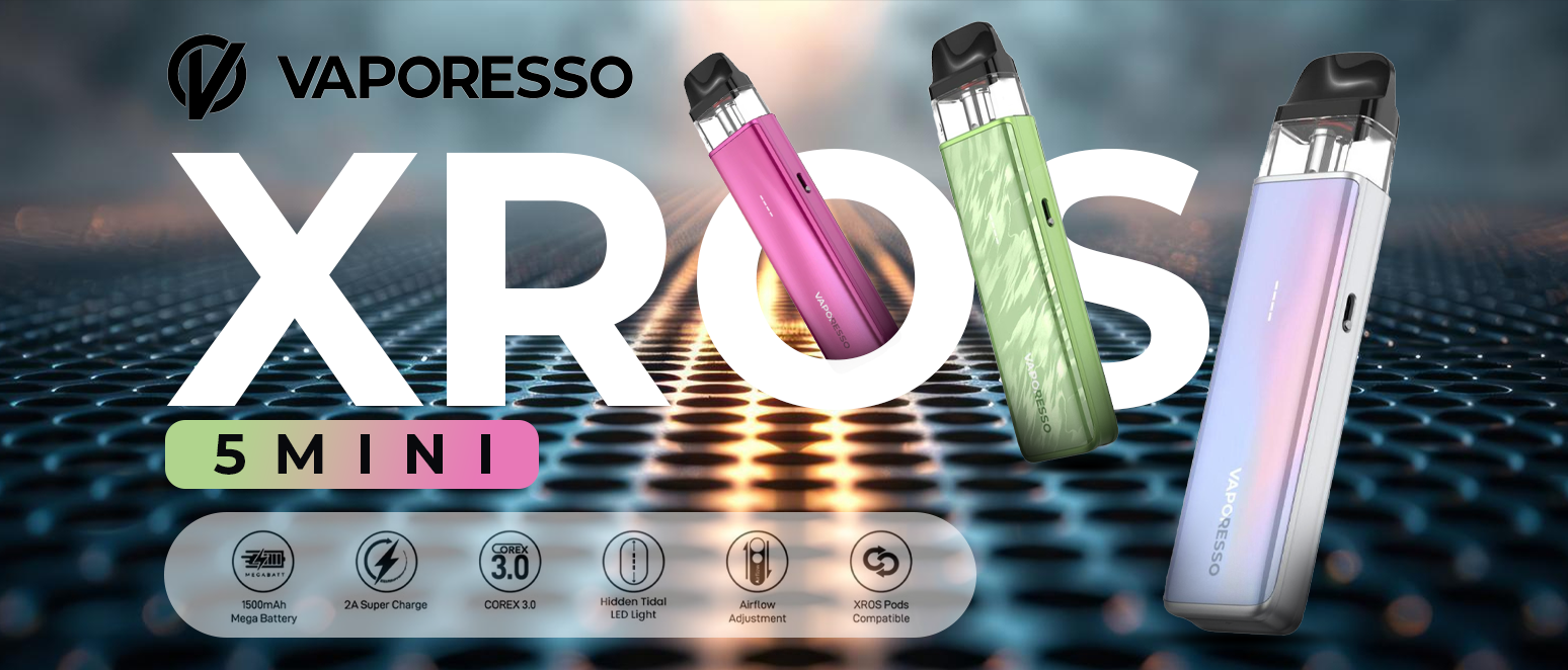 Vaporesso XROS 5 Mini Kit—A Stylish and Portable Vape Kit Crafted for Vape Enthusiasts