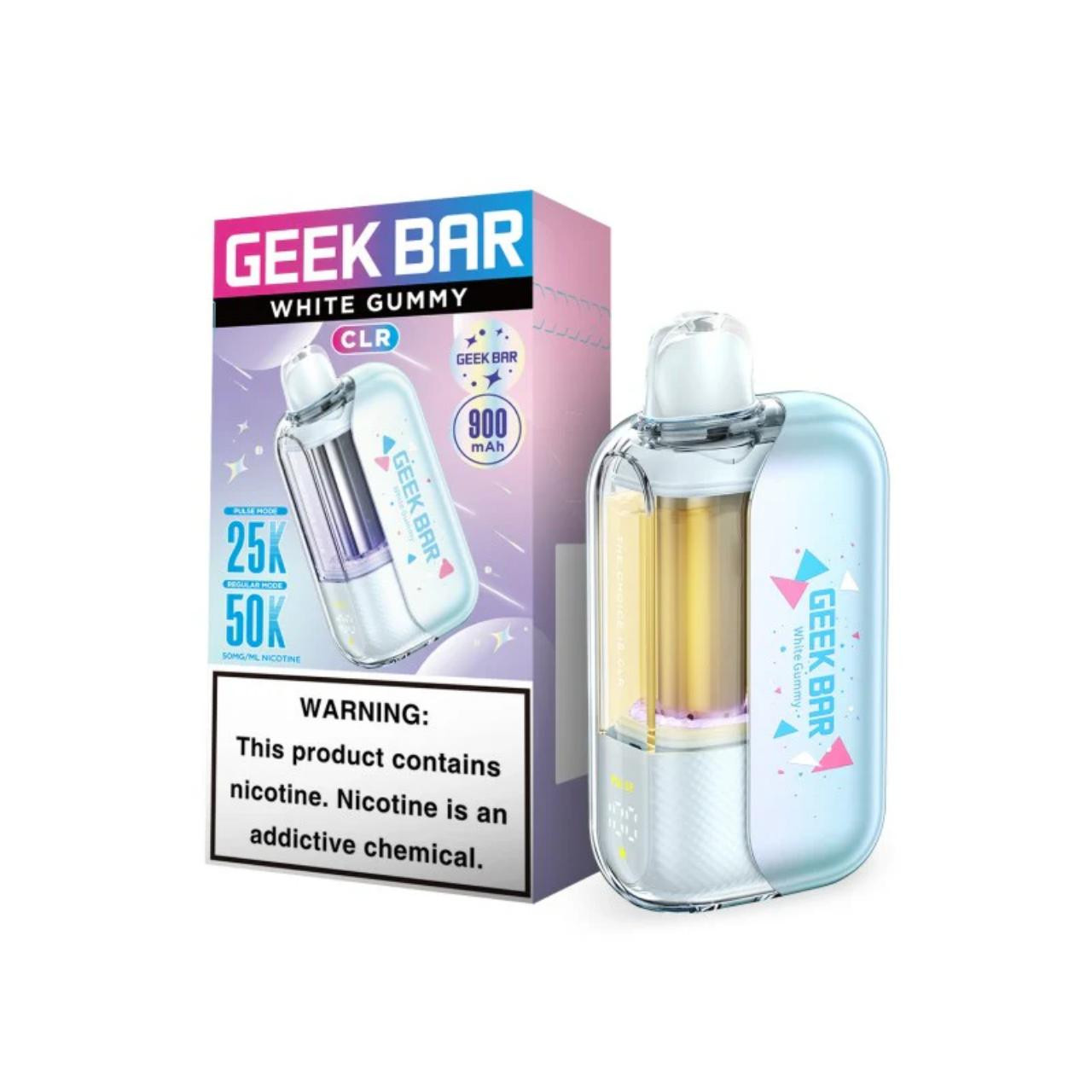what is white gummy ice geek bar Miami Mint Geek Bar Pulse Nicotine-Free Vape