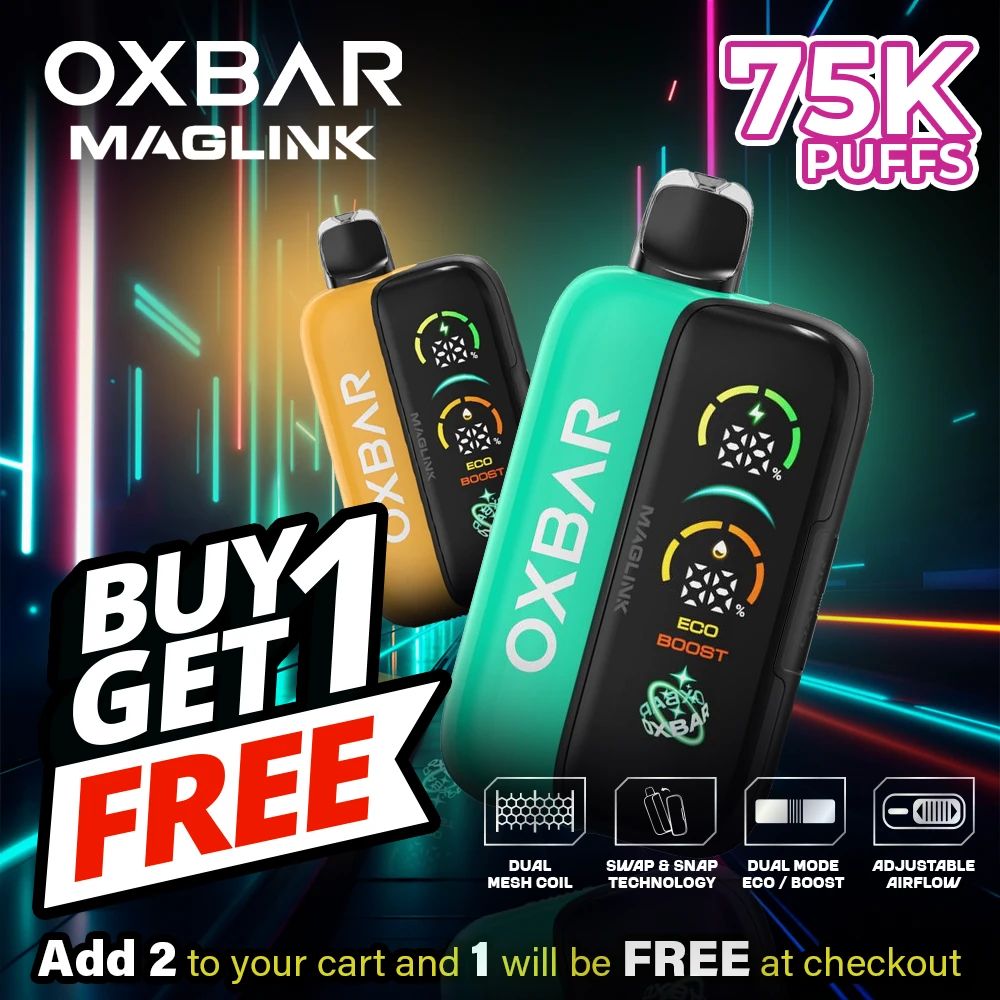 oxbar vapes for sale Shop Maglink Kit Disposable (75000 Puffs) 50mg Nicotine Vape Option:Energy Drink 50mg Air Bar Aura 25K