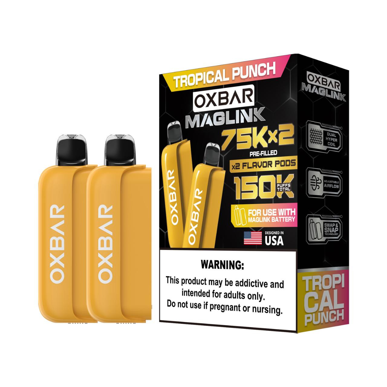 Oxbar Maglink Nixodine 75K Pre-filled Replacement Pod | Pack of 2