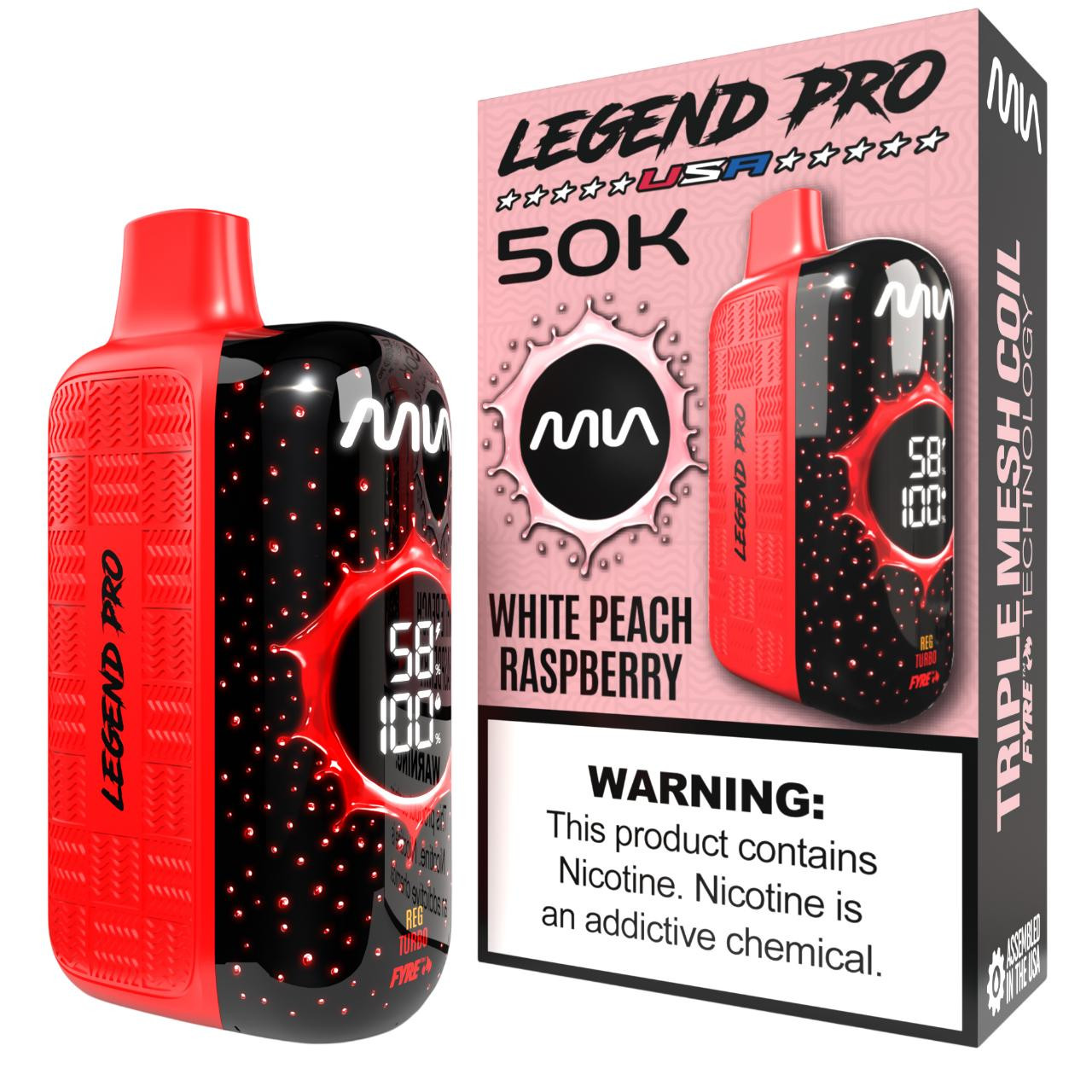 MIA Legend Pro Disposable | Long-Lasting 50000 Puff Vape