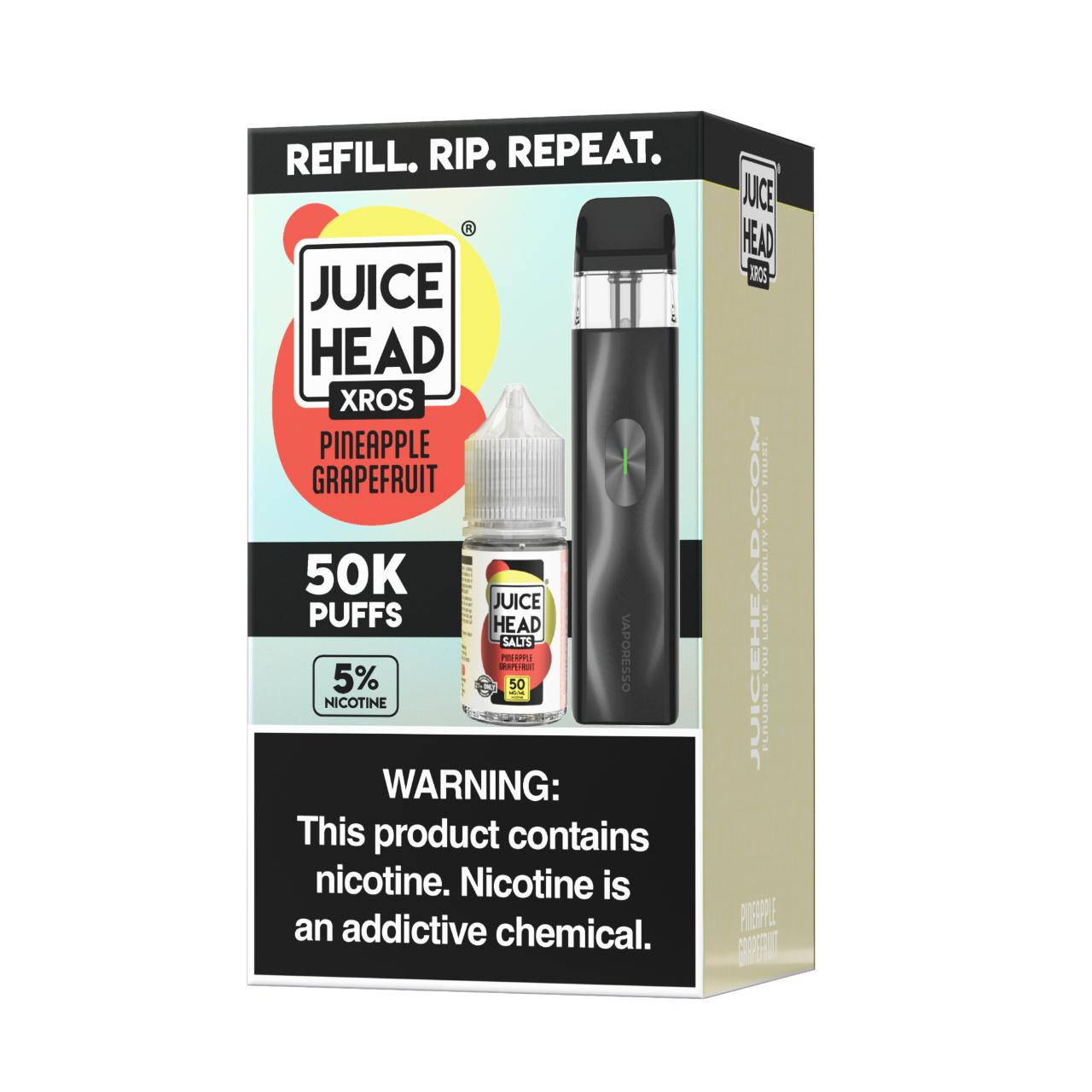 vaporesso xros 4 how to refill Juice Head X 4Mini Kit Bundle New In: New Hardware Alto Vuse Body Sticker Flavour:Chew Mint