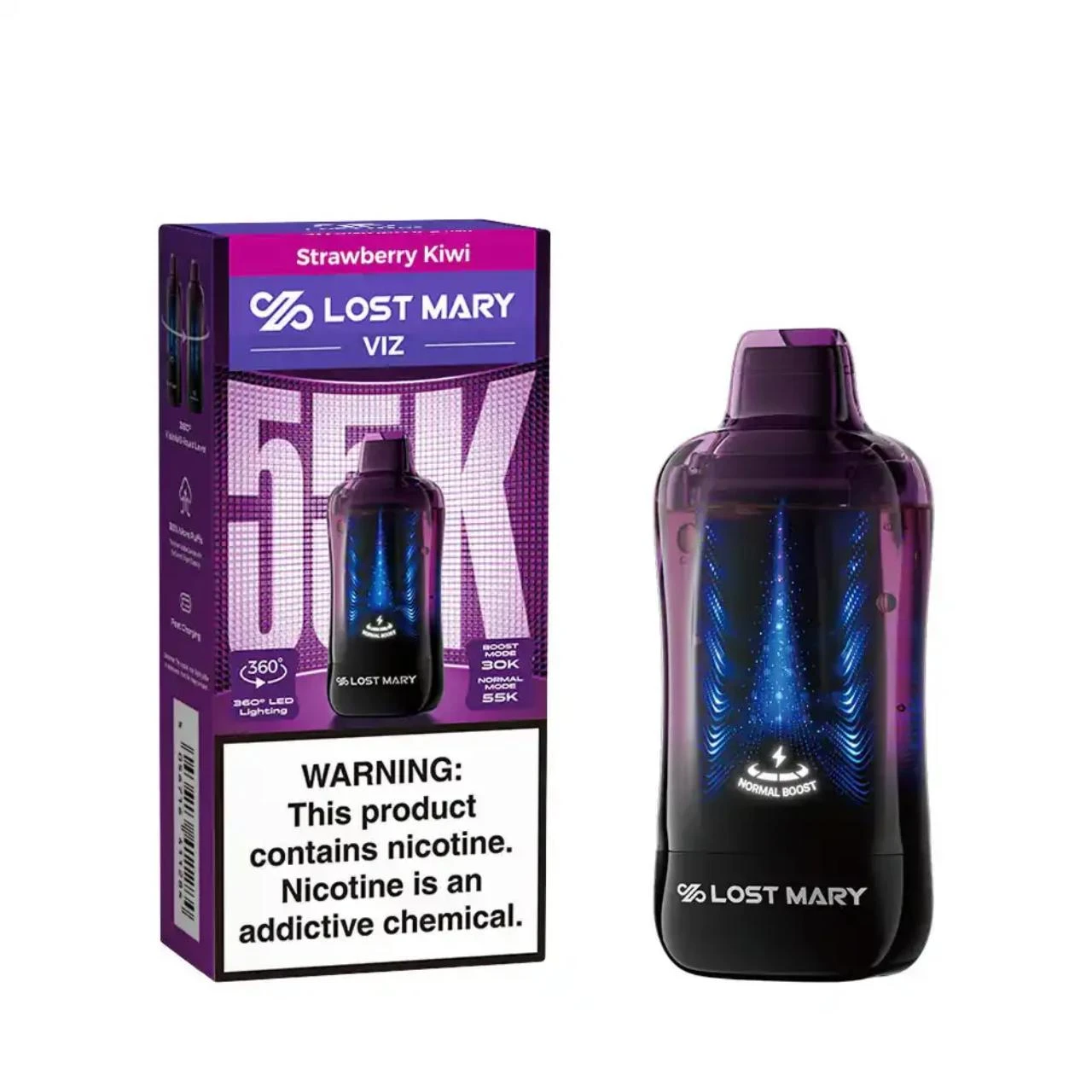 disposable vapes lost mary VIZ – 55,000 Puffs Long Lasting Vape Select Flavor ::Cotton Candy ice See The Harms of Range-ELFX