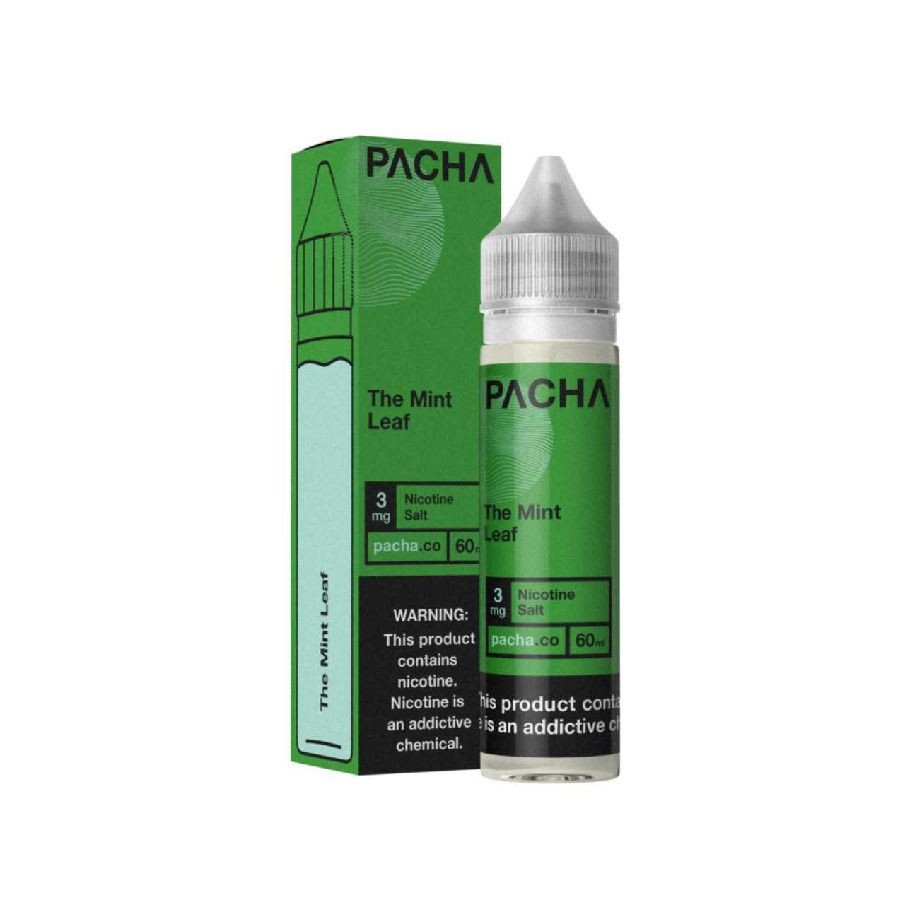 Buy Pacha The Mint Leaf Synthetic Nicotine 60ml E-Juice Online
