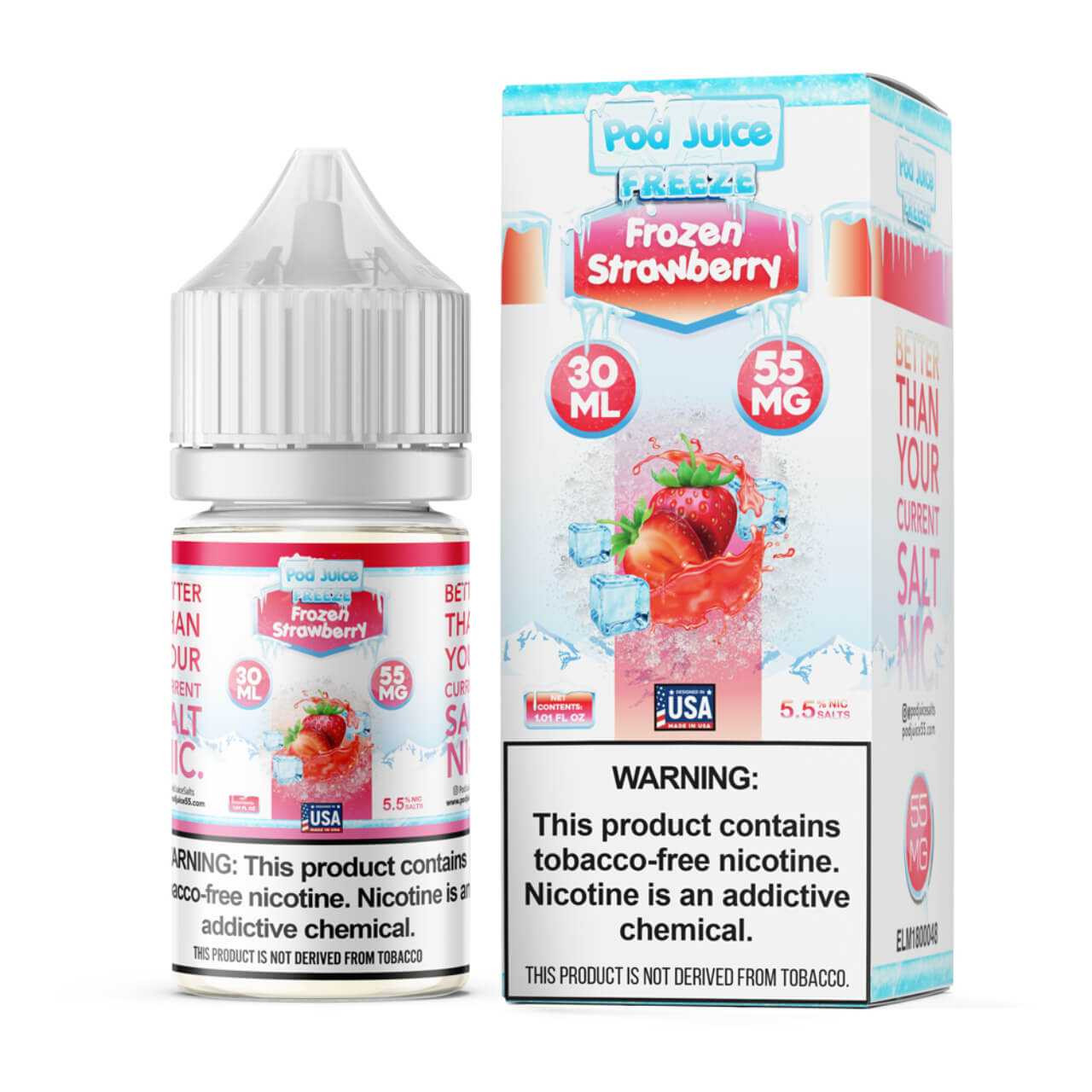 Pod Juice Frozen Strawberry Salt 30ml E-Juice