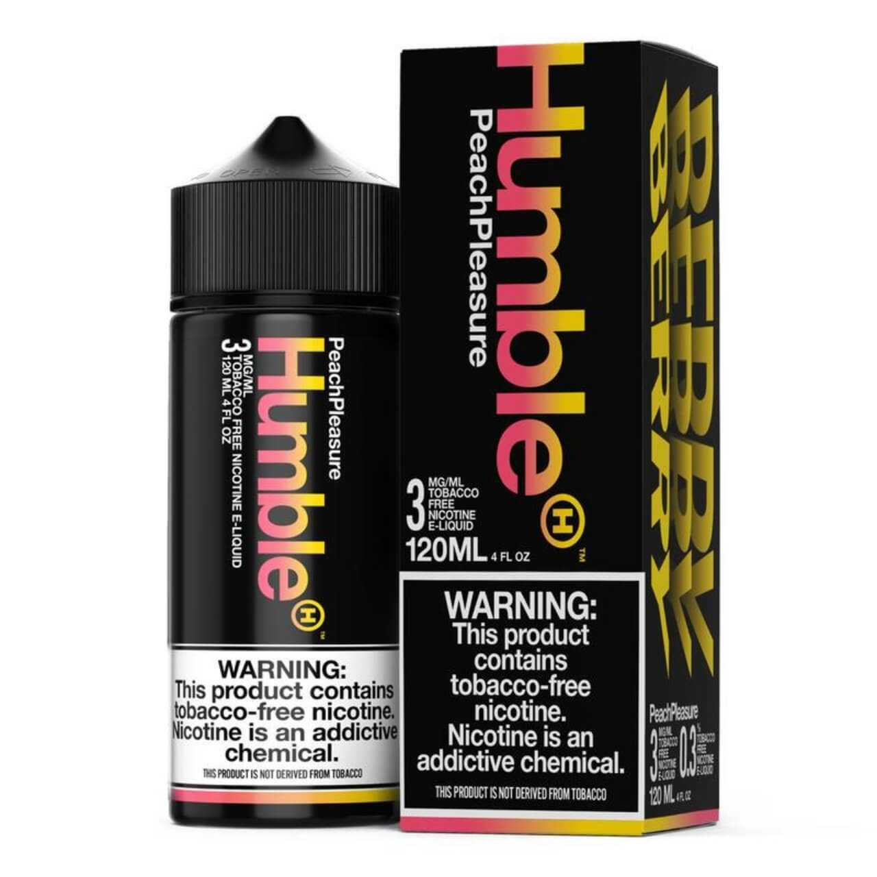 tobacco-free nicotine e-juice Humble Peach Pleasure 120ml TFN Buy Pod Juice x RAZ