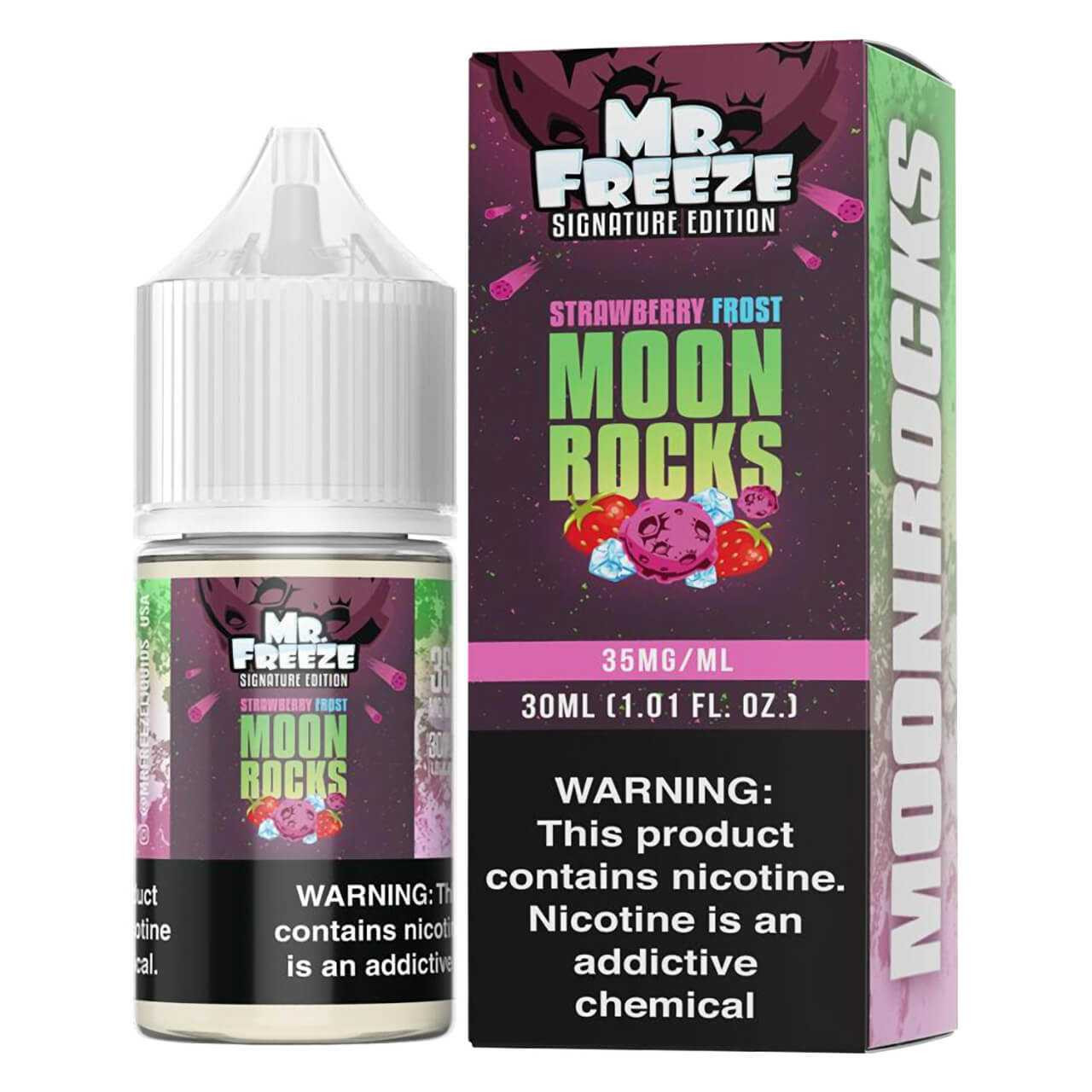 Buy Mr.Freeze Moon Rocks Strawberry Frost Salt 30ml E-Juice