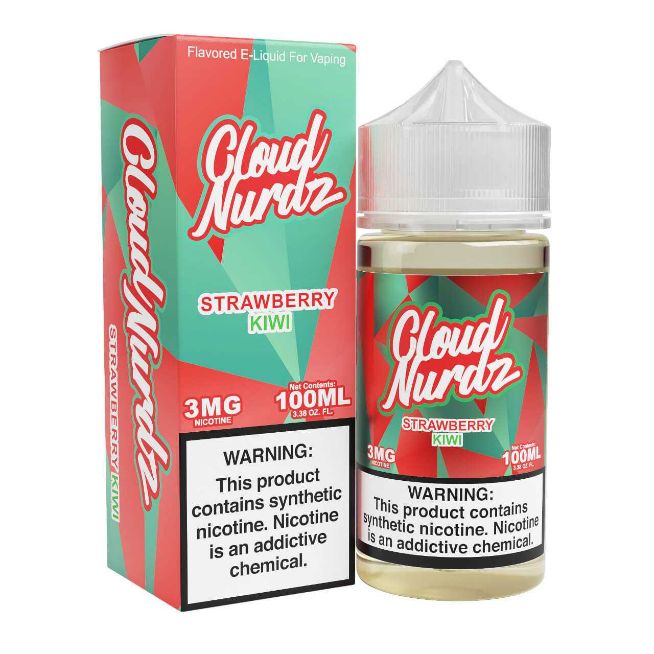 kiwi vape juice Premium Cloud Nurdz Strawberry SynNic 100ml E-Juice Flavor:Mr Dew THC DELTA 8 BY BRAND_Cake Finest E-Liquid - Miami
