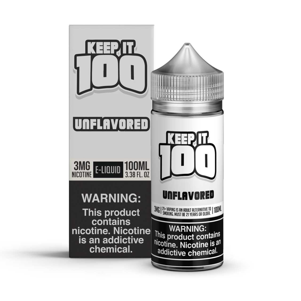 Shop Keep it 100 Unflavored 100ml E-Juice Online | ECigMafia
