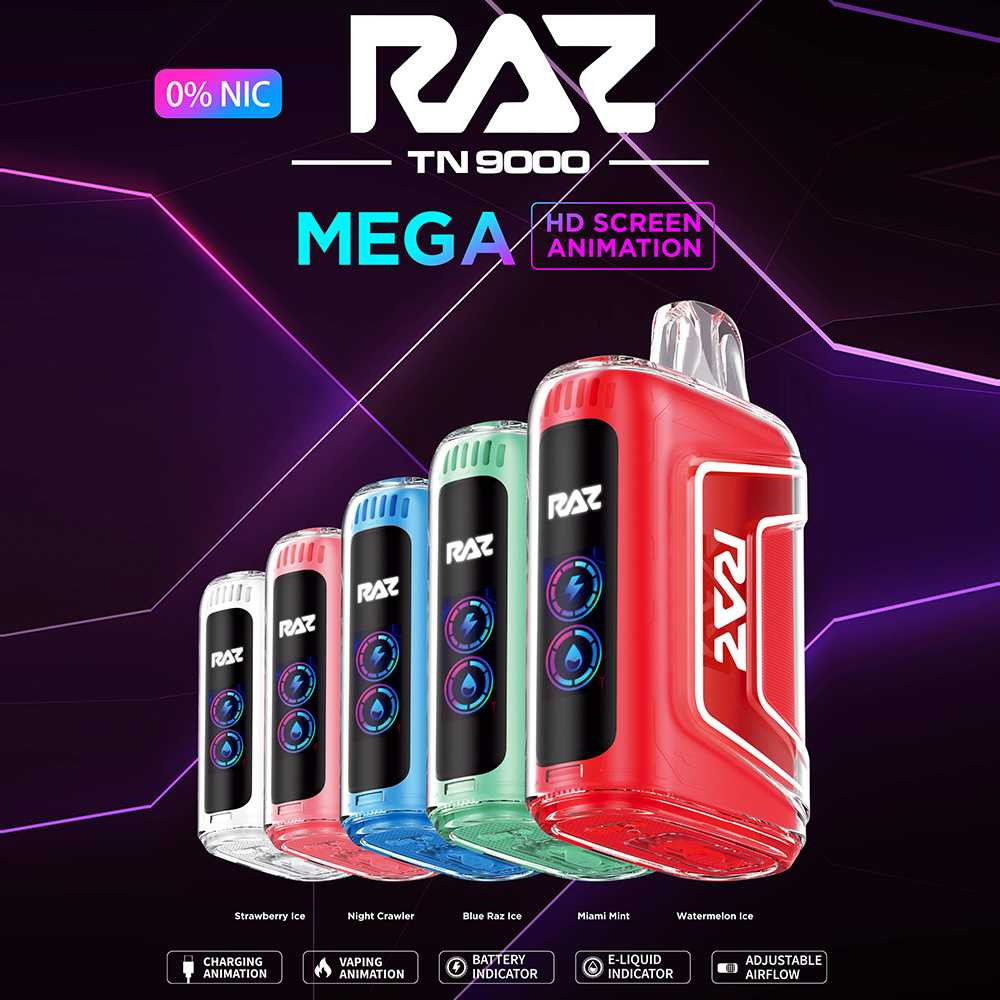 Geek Vape Raz TN9000 Zero Nicotine Disposable Vape (9000 Puffs)