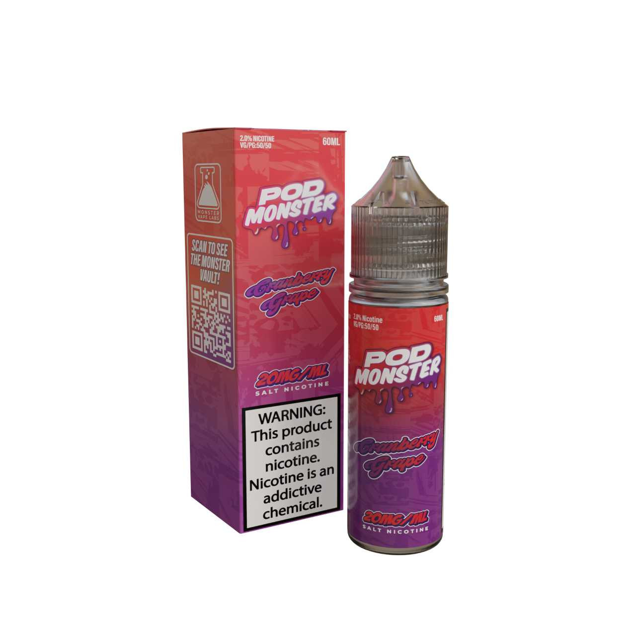 how much is elf bar vape Pod Juice Salt PJ5000 - Cranberry Grape - 30ml main image 1