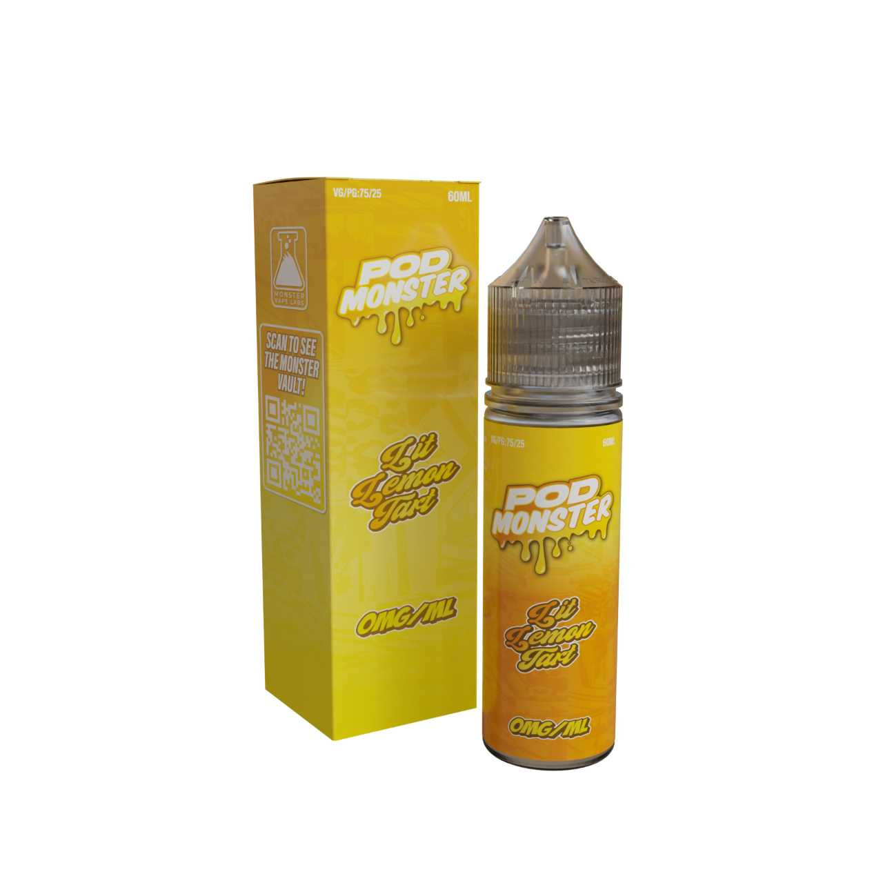 Shop Pod Monster Lit Lemon Tart Salt 60ml E-Juice Online