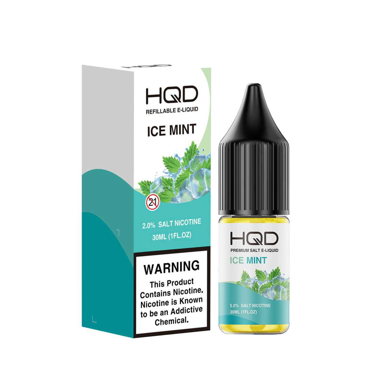 Shop HQD Premium Salt Ice Mint 30ml E-Juice