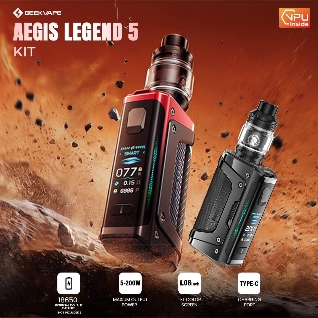 elfbar nachfüll pod läuft aus Box Aegis Legend 2 Geek Vape - 200W main image 0