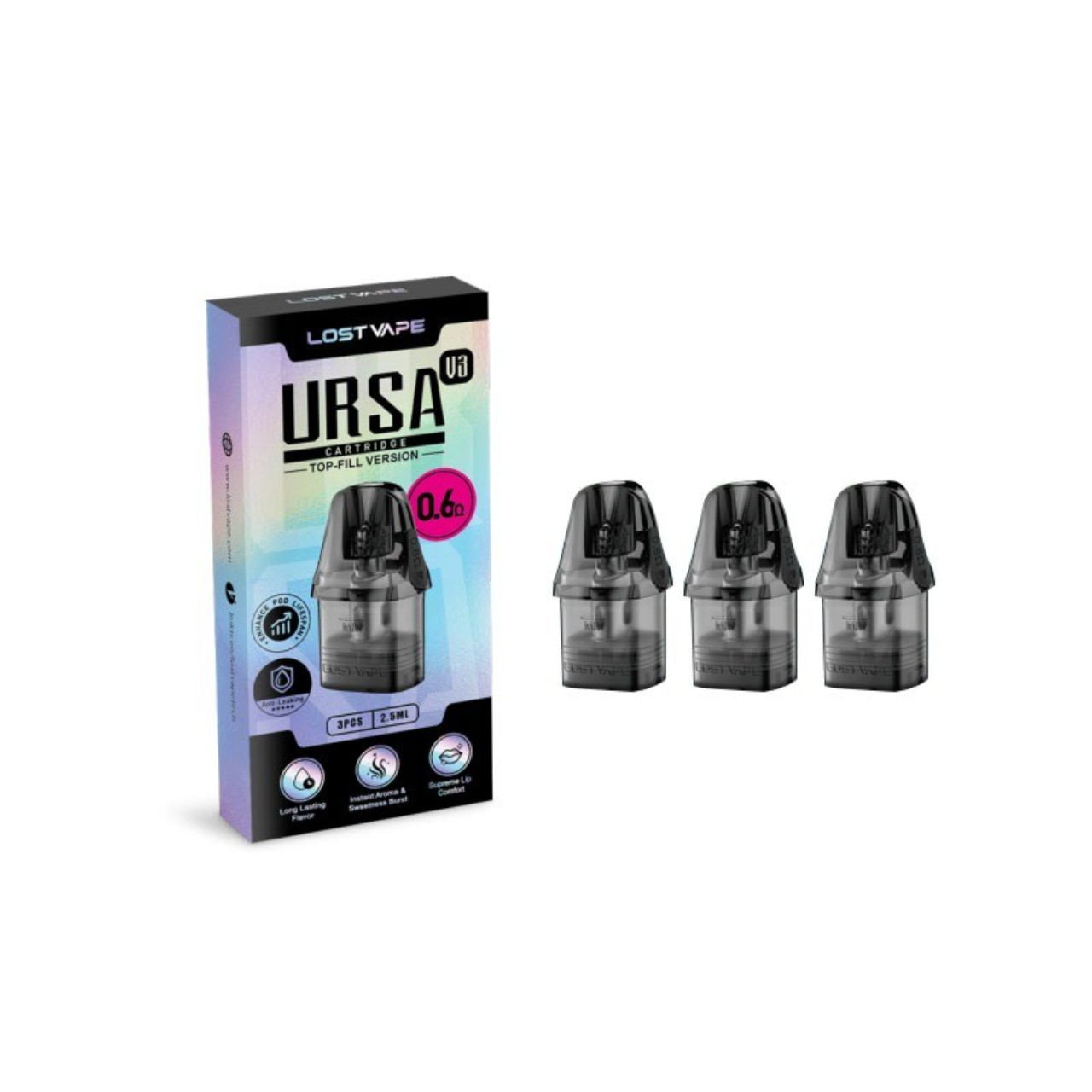 Lost Vape Ursa V3 Replacement Pods - Pack of 3