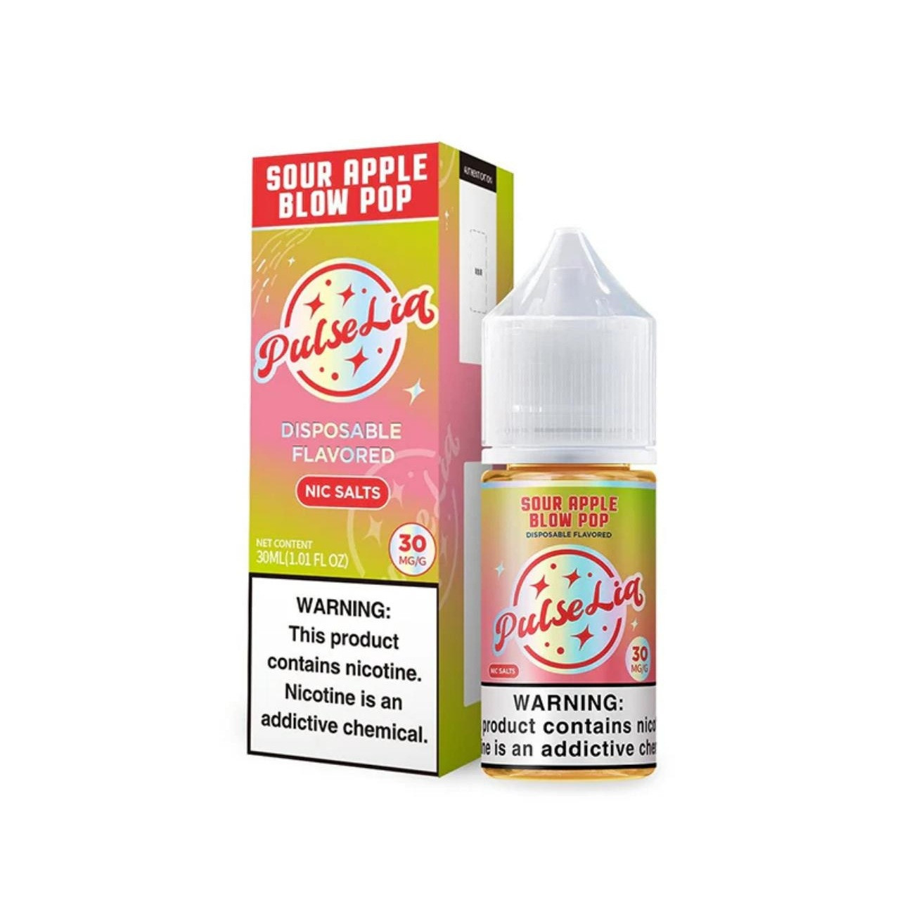 Buy Pulse Liq Sour Apple Blow Pop Salt Nic Juice – 30ml
