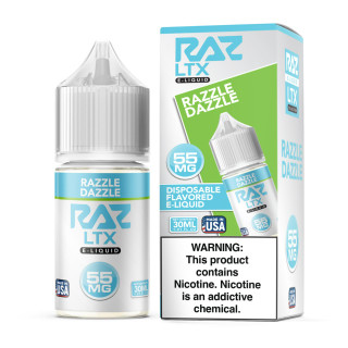 raz menthol vape Pod Juice X LTX Razzle Dazzle 30ml Salt mr fog Flavor:Peach Gummy Blue Razz Lemonade Ice