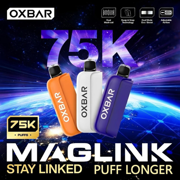 Oxbar Maglink Nixodine 75K Pre-filled Replacement Pod (Pack of 2)