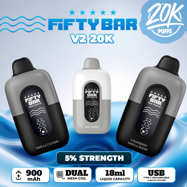 Fifty Bar Nixodine V2 Disposable (20000 Puffs)
