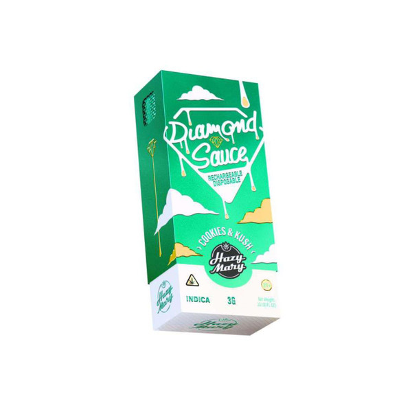 Hazy Mary Diamond Sauce Disposable 3G Cookies & Kush Indica