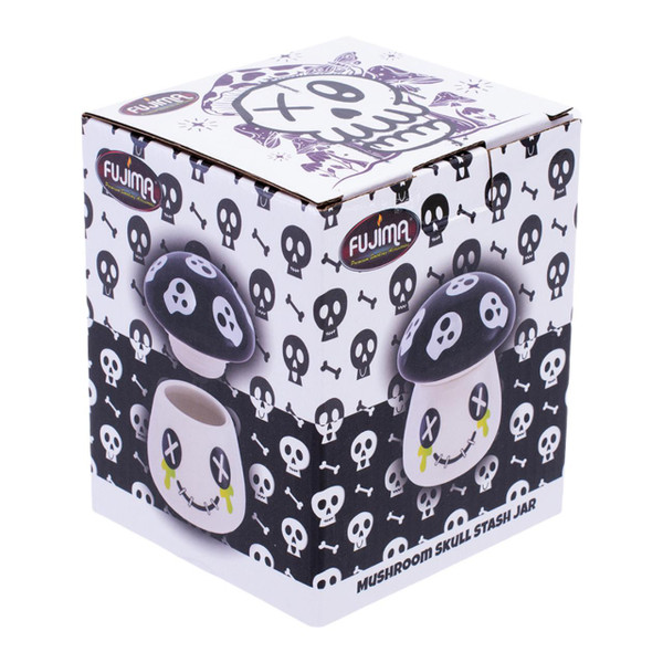 FUJIMA STASH JAR-MUSHROOM SKULL LSJ25