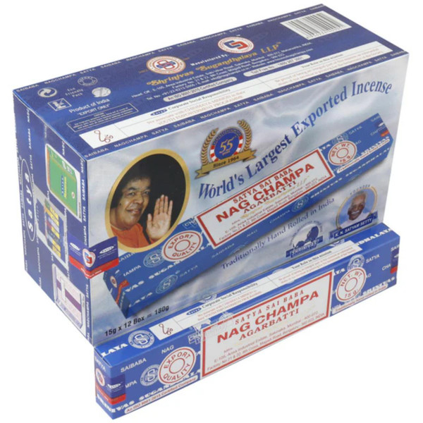 Satya Nag Champa Incense 15G X 12PK Regular