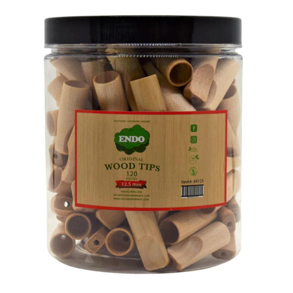 Endo Wood Tips Jar 120CT-12.5MM