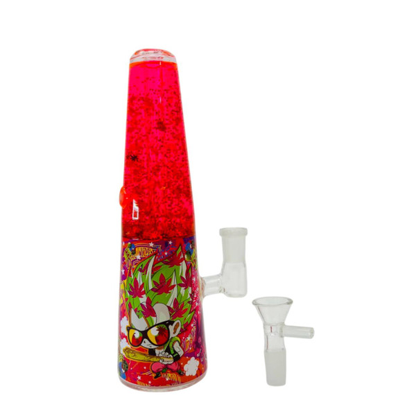 Dabtized Lava Smoke Glycerin Water Pipe W Led Dragon Budz