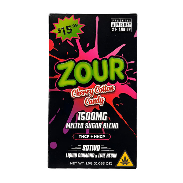 Zour THCP Melted Sugar Blend Disposable 1.5G-Cherry Cotton Candy Sativa