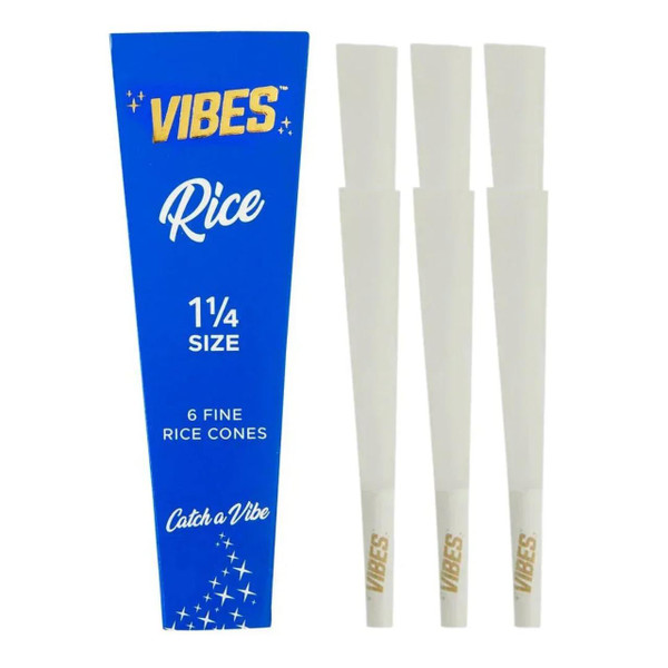 VIBES CONES 1-14 1PK-6CT RICE BLUE