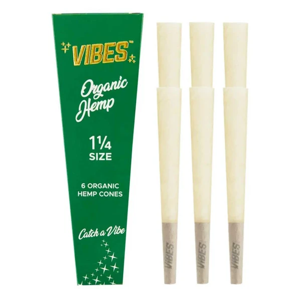 VIBES CONES 1-14 1PK-6CT ORGANIC GREEN