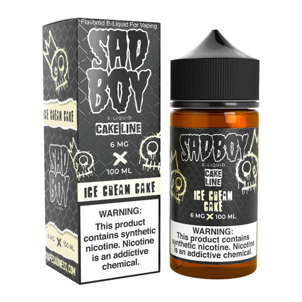 SadBoy CakeLine Ice Cream Cake Synthetic Nicotine 100ml E-Juice 6MG