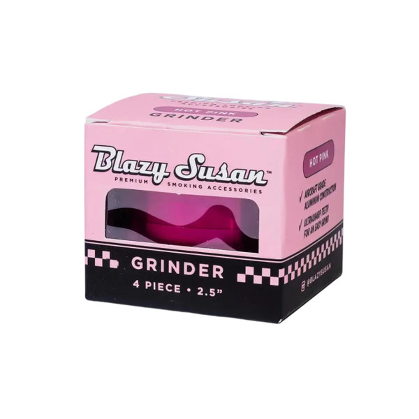 Blazy Susan 4 Piece Premium Grinder Hot Pink 