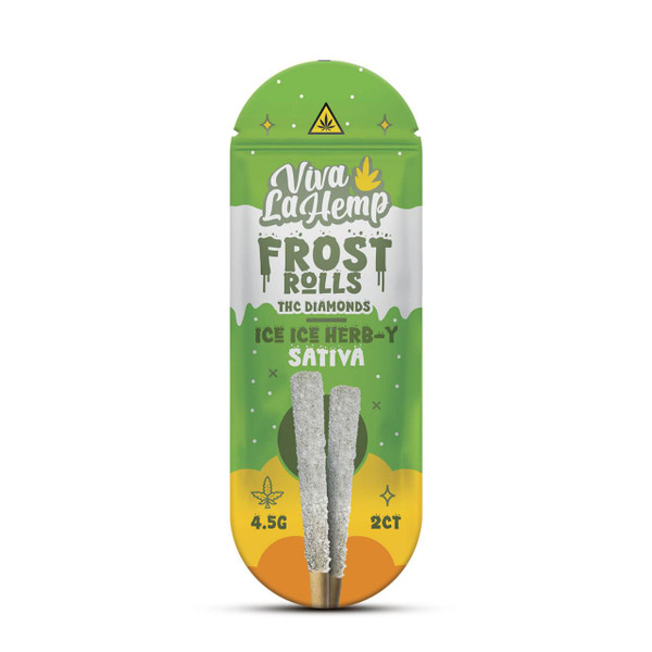 Viva La Hemp THC Frost Pre-Rolls 4.5G 1PK- 2CT Ice Ice Herb-Y Sativa