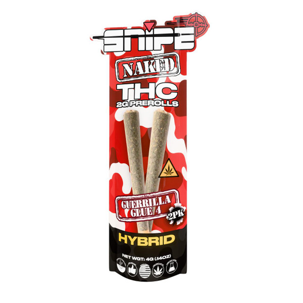 Snipe THCP Naked Prerolls 2G - 2CT Guerrilla Glue Hybrid