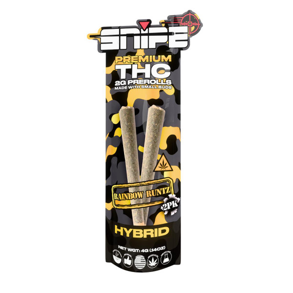 Snipe THCP Premium Prerolls 2G - 2CT Rainbow Runtz Hybrid