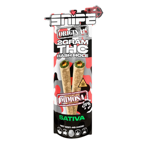 Snipe THCP Hasholes Prerolls 2G - 2CT Mimosa Sativa.