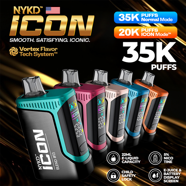 NYKD ICON Disposable (Texas Compliant) (35000 Puffs)