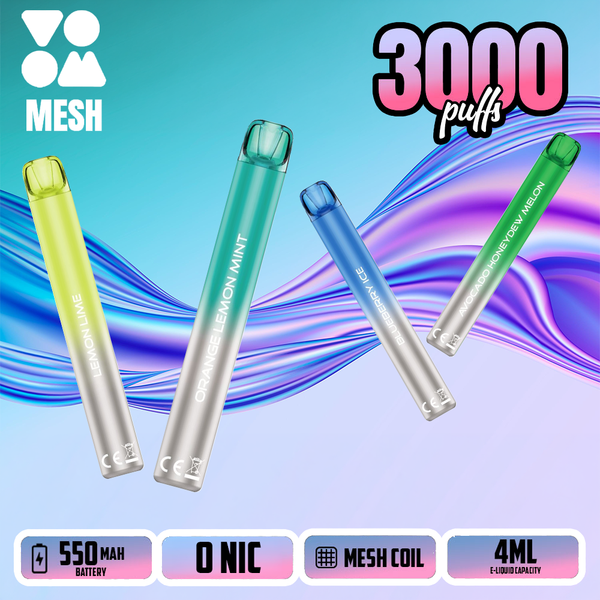 Voom Mesh Mini Zero Nicotine Disposable (3000 Puffs)