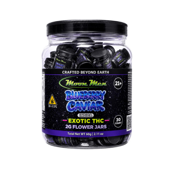 Moon Men THC Exotic Flower 2G - 30CT Blueberry Caviar Indica