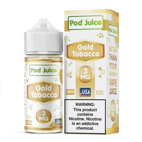Pod Juice Gold Tobacco Tobacco Free Nicotine 100ML E-Juice