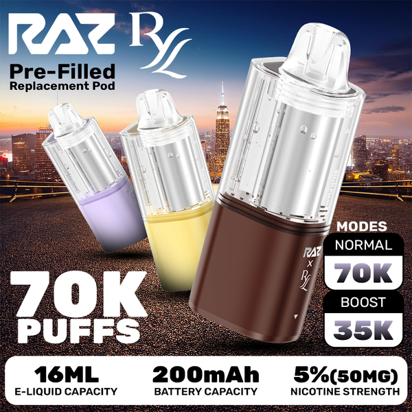 RAZ x RYL VUE Pre-filled Replacement Pod (70000 Puffs)