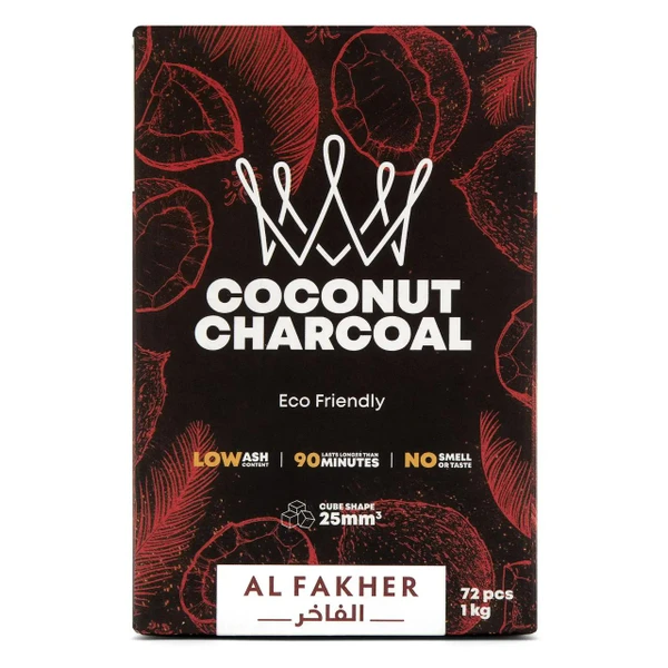 Alfahker Coconut Charcoal 72PC Box