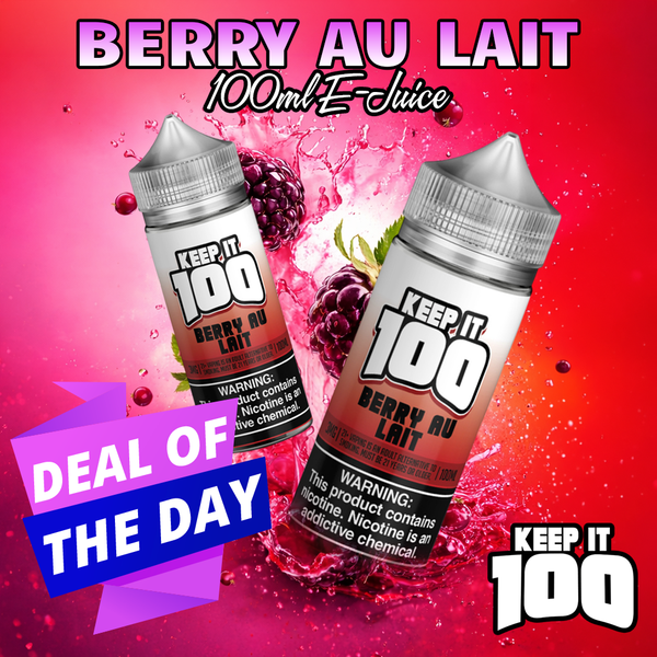 Keep it 100 Berry Au Lait 100ml E-Juice
