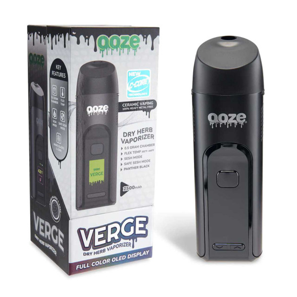 OOZE Verge Dry Herb Vaporizer Panther Black